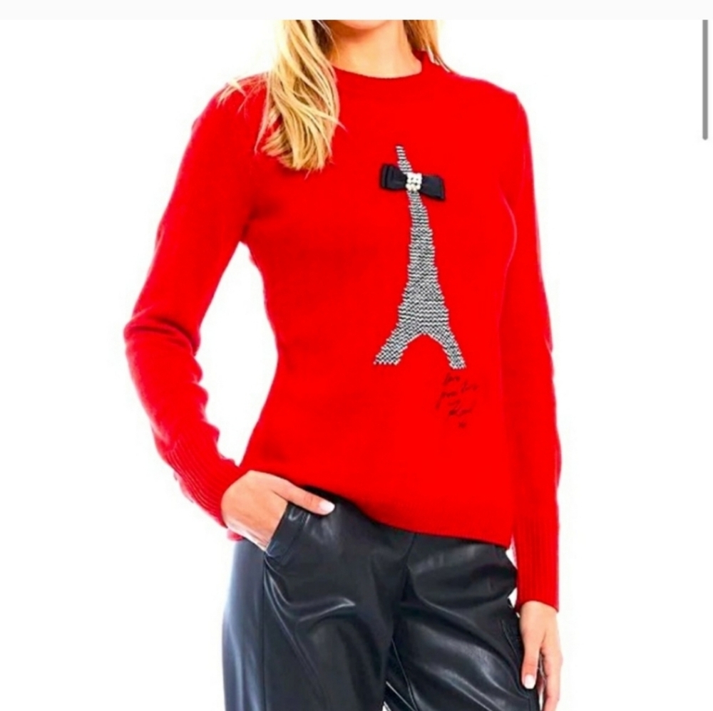 Karl Lagerfeld Eifel Tower with bow sweater